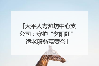太平人寿潍坊中心支公司：守护“夕阳红” 适老服务赢赞誉