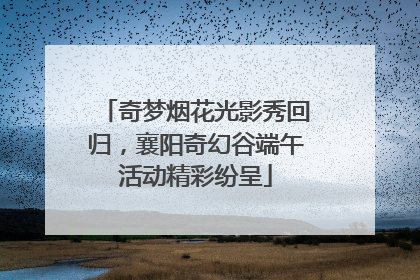 奇梦烟花光影秀回归，襄阳奇幻谷端午活动精彩纷呈