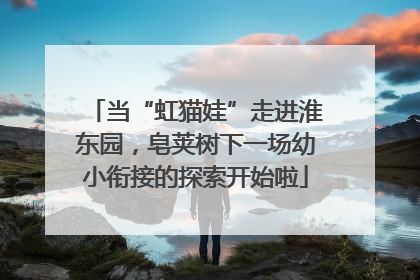 当“虹猫娃”走进淮东园，皂荚树下一场幼小衔接的探索开始啦