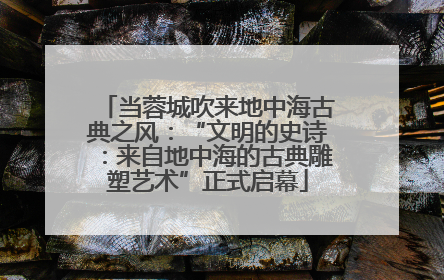 当蓉城吹来地中海古典之风：“文明的史诗：来自地中海的古典雕塑艺术”正式启幕