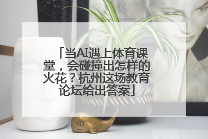 当AI遇上体育课堂，会碰撞出怎样的火花？杭州这场教育论坛给出答案