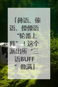 彝语、傣语、傈僳语 “轮番上阵”！这个派出所“三语BUFF”叠满