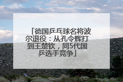 德国乒乓球名将波尔退役：从孔令辉打到王楚钦，同5代国乒选手竞争