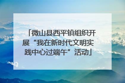 微山县西平镇组织开展“我在新时代文明实践中心过端午”活动