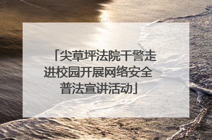 尖草坪法院干警走进校园开展网络安全普法宣讲活动