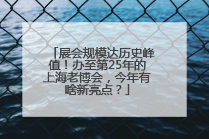 展会规模达历史峰值！办至第25年的上海老博会，今年有啥新亮点？