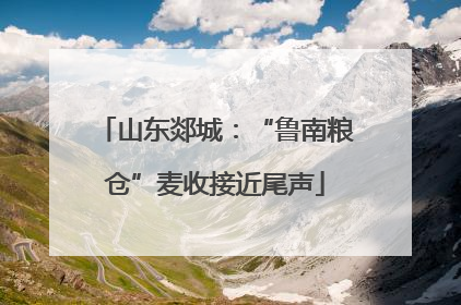 山东郯城：“鲁南粮仓”麦收接近尾声