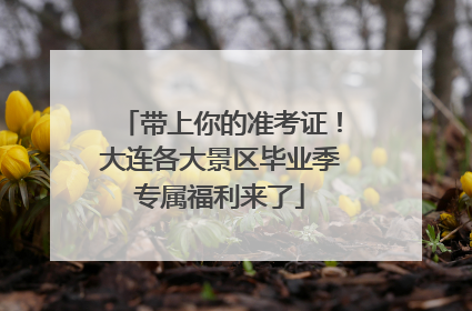 带上你的准考证！大连各大景区毕业季专属福利来了