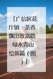 广信区花厅镇：茶香飘出致富路 绿水青山绘新篇（图）