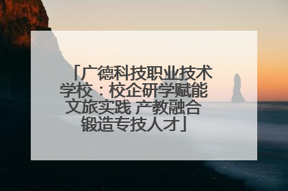 广德科技职业技术学校：校企研学赋能文旅实践 产教融合锻造专技人才
