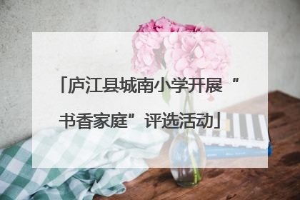 庐江县城南小学开展“书香家庭”评选活动