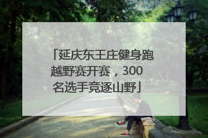 延庆东王庄健身跑越野赛开赛，300名选手竞逐山野