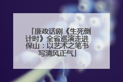 廉政话剧《生死倒计时》全省巡演走进保山：以艺术之笔书写清风正气