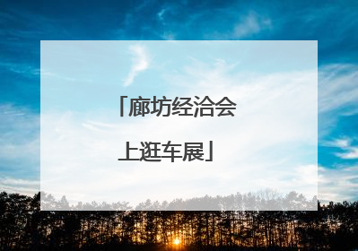 廊坊经洽会上逛车展