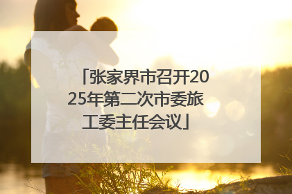张家界市召开2025年第二次市委旅工委主任会议