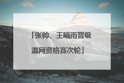 张帅、王曦雨晋级温网资格赛次轮