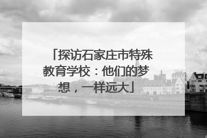 探访石家庄市特殊教育学校：他们的梦想，一样远大