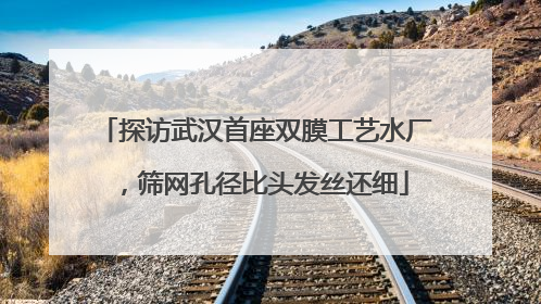 探访武汉首座双膜工艺水厂，筛网孔径比头发丝还细
