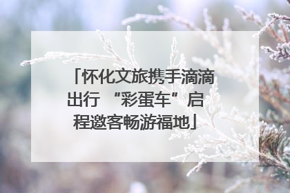 怀化文旅携手滴滴出行 “彩蛋车”启程邀客畅游福地