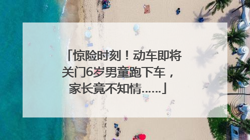 惊险时刻！动车即将关门6岁男童跑下车，家长竟不知情……