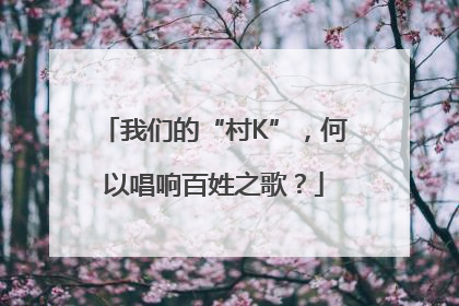 我们的“村K”，何以唱响百姓之歌？