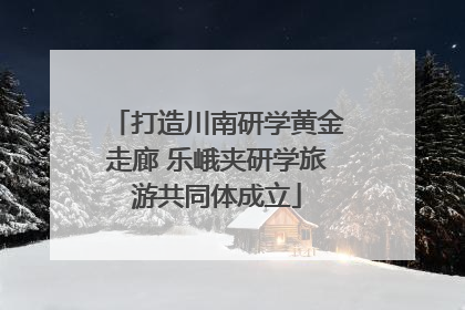 打造川南研学黄金走廊 乐峨夹研学旅游共同体成立