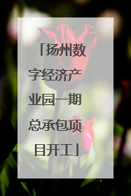 扬州数字经济产业园一期总承包项目开工