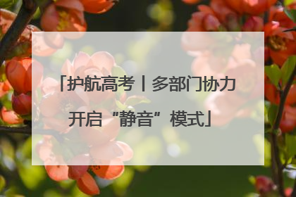 护航高考丨多部门协力 开启“静音”模式