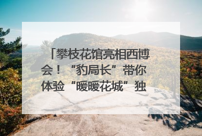 攀枝花馆亮相西博会！“豹局长”带你体验“暖暖花城”独特魅力｜西博视界