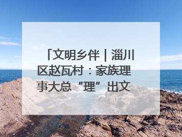 文明乡伴｜淄川区赵瓦村：家族理事大总“理”出文明新风尚