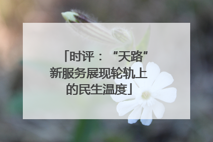 时评：“天路”新服务展现轮轨上的民生温度