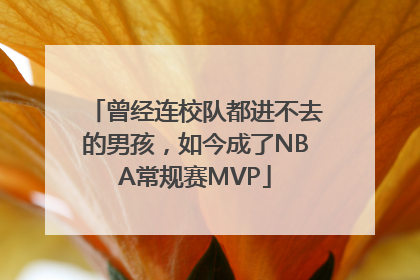 曾经连校队都进不去的男孩，如今成了NBA常规赛MVP