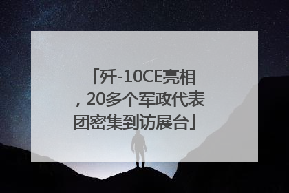 歼-10CE亮相，20多个军政代表团密集到访展台