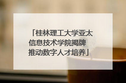 桂林理工大学亚太信息技术学院揭牌 推动数字人才培养