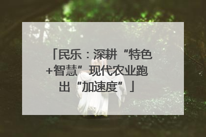 民乐：深耕“特色+智慧”现代农业跑出“加速度”