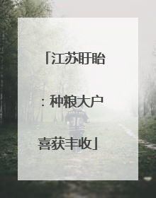 江苏盱眙：种粮大户喜获丰收