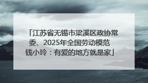 江苏省无锡市梁溪区政协常委、2025年全国劳动模范钱小玲：有爱的地方就是家