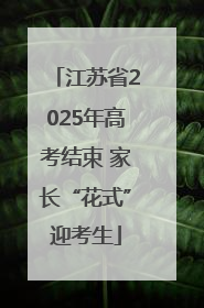 江苏省2025年高考结束 家长“花式”迎考生