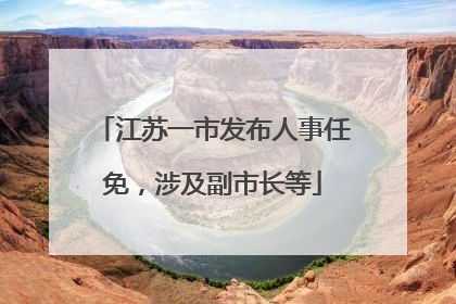 江苏一市发布人事任免，涉及副市长等