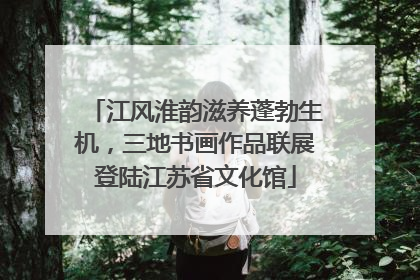 江风淮韵滋养蓬勃生机，三地书画作品联展登陆江苏省文化馆