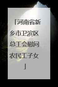 河南省新乡市卫滨区总工会慰问农民工子女