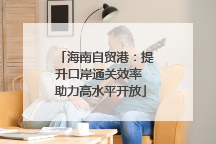 海南自贸港：提升口岸通关效率 助力高水平开放