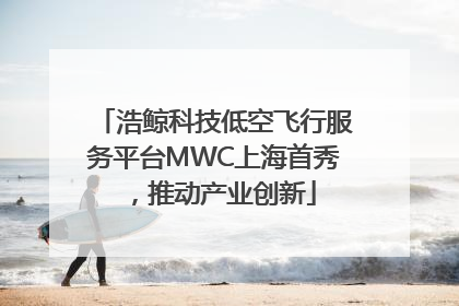 浩鲸科技低空飞行服务平台MWC上海首秀，推动产业创新