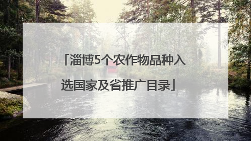 淄博5个农作物品种入选国家及省推广目录