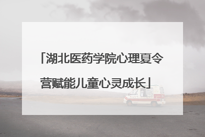 湖北医药学院心理夏令营赋能儿童心灵成长