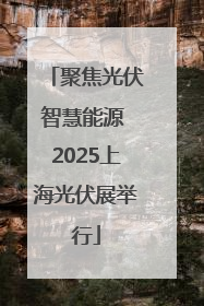 聚焦光伏智慧能源 2025上海光伏展举行