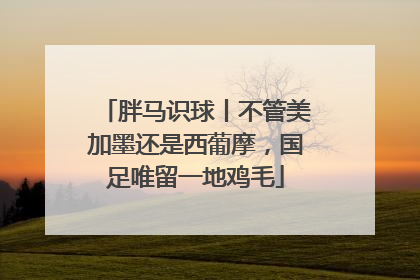 胖马识球丨不管美加墨还是西葡摩，国足唯留一地鸡毛