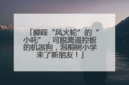 脚踩“风火轮”的“小吒”，可脱离遥控板的机器狗，泡桐树小学来了新朋友！