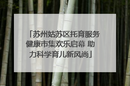 苏州姑苏区托育服务健康市集欢乐启幕 助力科学育儿新风尚