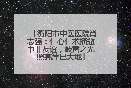 衡阳市中医医院肖志强：仁心仁术播撒中非友谊，岐黄之光照亮津巴大地